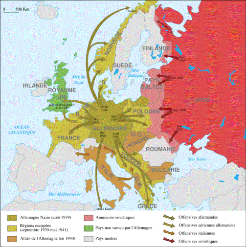 Les succs des Forces de l'Axe en Europe (1939-1941)